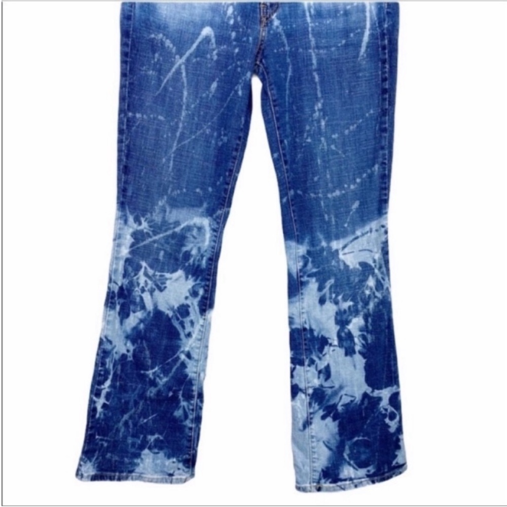 LEVI’S 515  bleached splattered tie dye jeans 8 - Picture 4 of 8